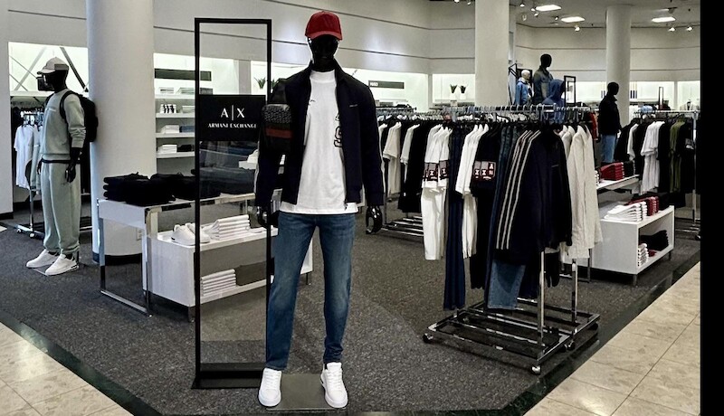 Concession shop entrance with mannequin